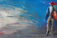· Título: Transeúnte· Medidas: 50x80 · Técnica : Mixta sobre papel
