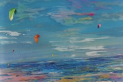 · Título 25 nudos · Medidas: 100x80 · Técnica : Mixta sobre lienzo y cristal