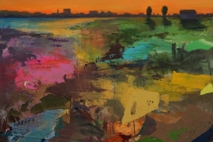 En-el-atardecer-te-espero-II-50x50.-mixta-sobre-tabla
