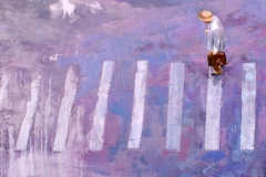 · Título : En su mundo · Medidas: 100x120 · Técnica : Acrílico sobre lienzo