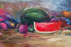 Título : Fruit collection II · Medidas: 50x60 · Técnica : Mixta sobre lienzo