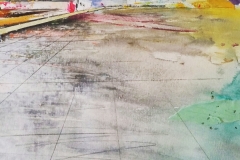 · Título : Urbe · Medidas: 40x40 · Técnica : Mixta sobre papel