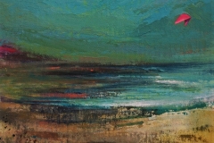 Título : Kite I · Medidas: 60x40 · Técnica : Mixta sobre tabla