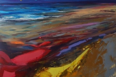 Título : La respuesta está en el viento · Medidas: 160x160 · Técnica : Mixta sobre lienzo