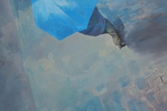 Título : Single Blue · Medidas: 40x80 · Técnica : Mixta sobre lienzo