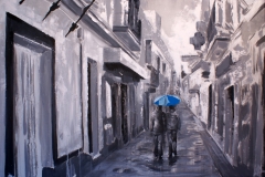 · Título: Paseo Gris · Medidas: 80x100 · Técnica : Mixta sobre lienzo