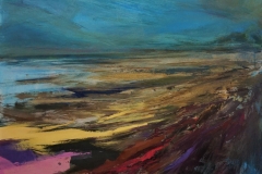 Título : Le vent nous portera · Medidas: 120x110 · Técnica : Mixta sobre tabla